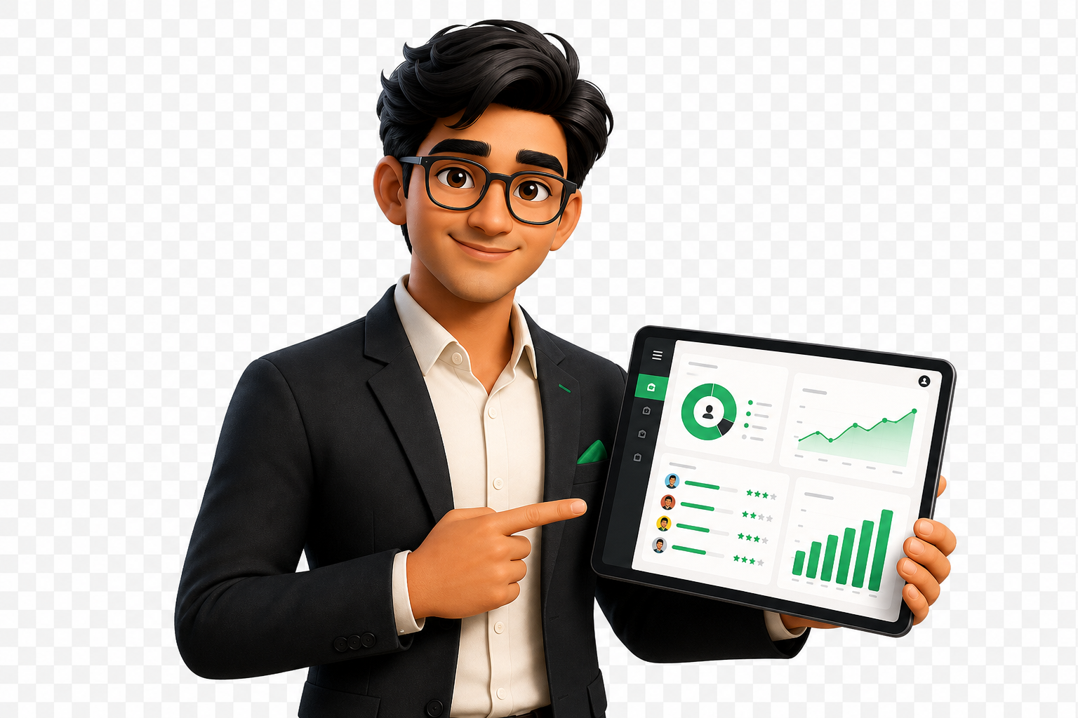 Raj showing student analytics